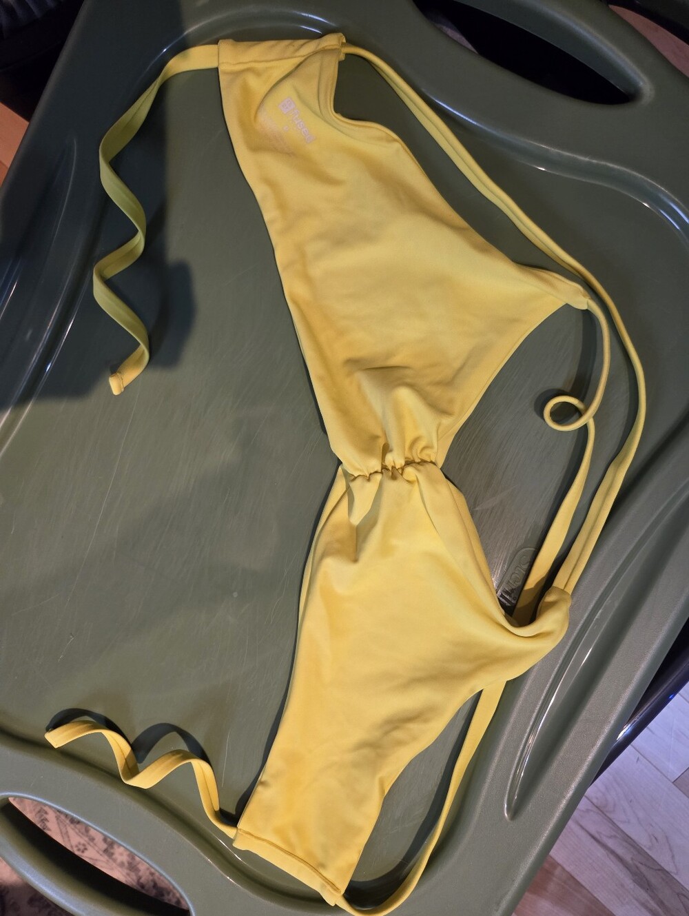 Fused Hawaii Neon Yellow Bikini Top